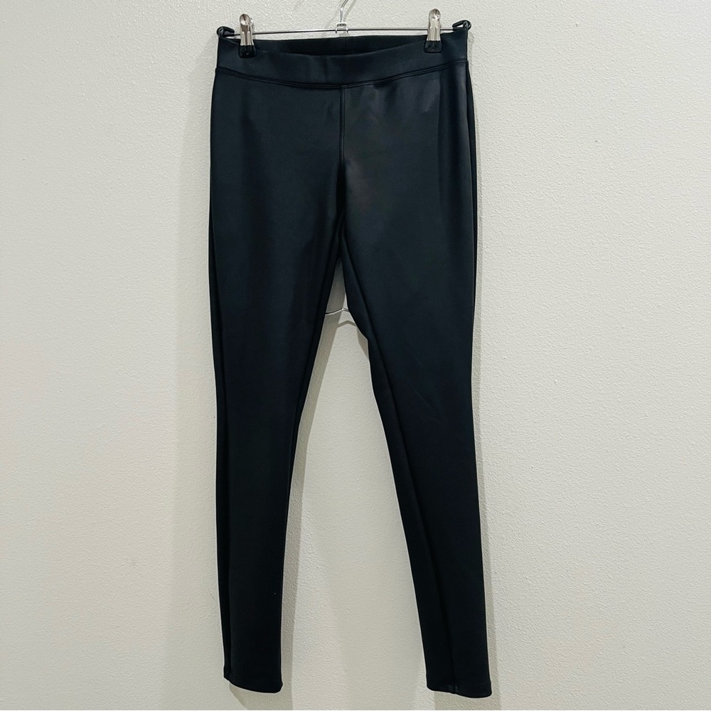 Express Classic Black Faux Leather Leggings Size XS
